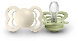 Mam Baby BIBS 0-6 mėn. silikoniniai čiulptukai SUPREME, 2 vnt., Ivory/Sage