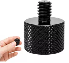 3/8 moteriškos ir 1/4 vyriškos jungties trikojo adapteris iš aliuminio