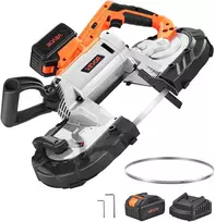 Akumuliatorinis kompaktiškas juostinis pjūklas 20V gylis 127 mm