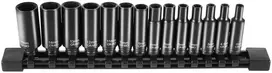 Smūginių galvučių komplektas 635 mm 14 vnt. metrinės 4-15 mm
