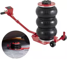 Pneumatinis oro pagalvės keltuvas 3T su ratukais ir ergonomiška rankena kėlimas 140-450 mm