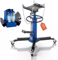 Hidraulinis keltuvas su pedalu apkrova 600 kg dviguba teleskopinė pavara aukštis 880-1760 mm