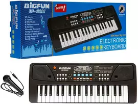 Organkai, pianinas, klaviatūra su mikrofonu, 37 klavišai
