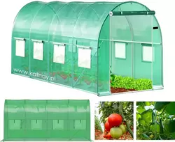 Bauerkraft Sodo folijos tunelis, šiltnamis, plėvelė, 4x2x2 m, 8 m²