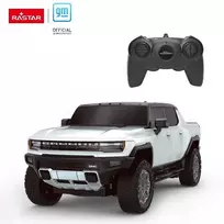 Hummer EV mastelis 1:26 Rastar 93100 valdomas baltas automobilis