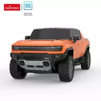 Hummer EV mastelis 1:26 Rastar 93100 valdomas oranžinis automobilis