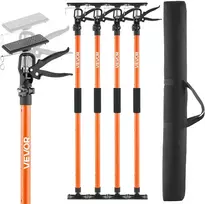 Teleskopinės atramos strypai, 4 vnt., 116-290 cm, apkrova iki 70 kg