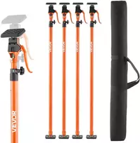 Teleskopinės atramos strypai, 4 vnt., 125-291 cm, apkrova iki 90 kg