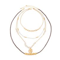 Y2K Boho Round Coin Tassel Pendant Choker Necklace for Women Collares Vintage Beads Chain Aesthetic Neck Jewelry Gift
