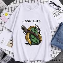 Juokingi Anime Komiksai Lego-las Spausdinti Marškinėliai Viršus Vyrams Moterims Humoras Vasaros Mada Trumpomis Rankovėmis Marškinėliai Y2k Streetwear S balta
