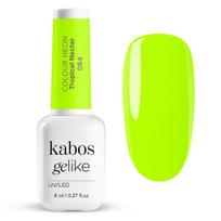 Kabos Gelike - hibridinis gelinis nagų lakas 064 Tropical Nectar, 8 ml – intensyvi tropinė žalia spalva, ilgalaikis rezultatas su UV/LED lempa