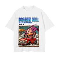Dragon Ball Majin Buu Vintage Manga Print Oversized T-Shirt | Unisex Casual Top M žalia