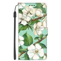 Leather Phone Case For Samsung A56 5G Cases Cover Samsung Galaxy A26 A57 A37 A36 A17 A 56 5G Case Floral Magnetic Flip Phone Bag Samsung A37 5G beige