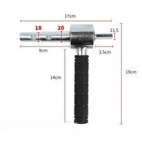 Šešiakampis adapteris Ledo grąžto adapteris Elektrinio ledo grąžto jungties rankenos adapteris 18 mm ir 20 mm greitojo sujungimo movoms 6mm