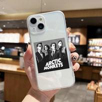 Arctic Monkeys Poster Phone Case for iPhone 17 16 15 14 13 12 Pro Max Mini 7 8 Plus SE Shockproof Back Cover Clear Fundas Coque iPhone 14 ProMax white