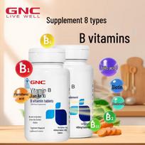 GNC B Complex Vitamins with Folic Acid & Niacinamide - 60 Tablets (2-Pack)