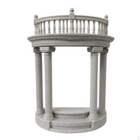 Romėniškos kolonos postamentas Marmuro apdaila Stovas akmeniui Textura Stulpas gray