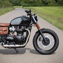 Motociklo trumpas priekinis purvasaugio dangtelis apsauga Tinka Triumph T100 2001-2016(Juoda)