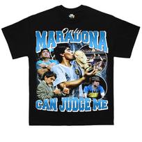 Tik Maradona Gali Teisti Mane Marškinėliai Unisex | Juokingi Futbolo Meno Kūriniai Futbolo Marškinėliai XL gray