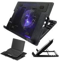 Aušinimo padėklas su LED 17" nešiojamam kompiuteriui Perfee