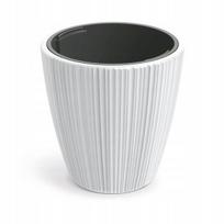 Gofruoto plastiko puodas su įdėklu baltas 23,9cm Oro, Ø 23,9 cm