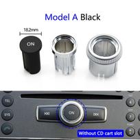Front Center Console Radio CD Player Buttons Knob Switch Cover For Mercedes Benz A C E GLK GLA ML GL CLS W176 W246 W156 W204 Model A Black