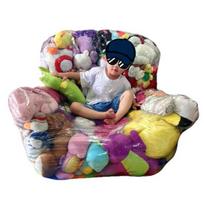 Įdarytų žaislų laikymo sėdmaišio užvalkalas, neperšlampamas skaidrus PVC, itin didelis, vaikams, pliušinių žaislų laikymo sofa, vaikų kambarys, miegamasis, lėlėms organizuoti, sofa C