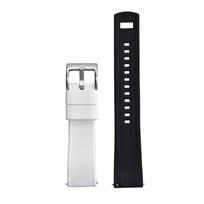 New FKM Fluororubber Quick Release Watch Strap 20mm 22mm Waffle Design Diving Band Adjustable CTS Waterproof White Tropical 20mm