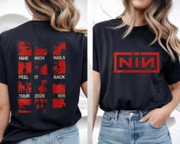 Nine Inch Nails Peel It Back 2026 Tour TShirt Unisex T-Shirt XL