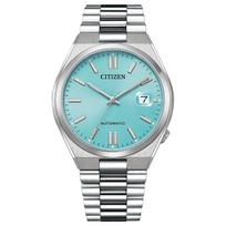Wristwatch CITIZEN COLLECTION TSUYOSA 40mm Metal Band Back Automatic Movement Second Hand Blue Green Silver [CITIZEN] (Men's/Mechanical Watch/Date) blue