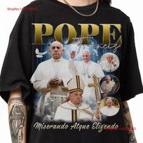 Pope Francis 1936 2025 T Shirt RIP God Bless TSh vintage Washed Unisex designer clothes Breathable fashion Comfortable Casual S įvairiaspalvis