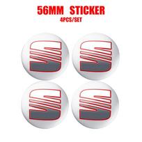 4pc Car Wheel Center Hub Caps Cover Replacement Sticker Accessories For Seat Leon FR Cupra Ibiza Altea Exeo Formula Racing Arona 4PCS