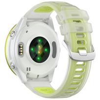 22mm 20mm Transparent Two-Tone Silicone Strap for Garmin Forerunner 570 265 255 165 55/Vivoactive 6 5 4/Venu Sport Band Bracelet 20mm