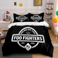 Foo Fighters Band Logo Bedding Set Bedding set (1 duvet cover, 2 pillowcases, duvet not included) 135x200cm