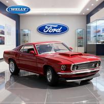 Welly 1:24 Ford Mustang Boss 429 Alloy Car Diecasts & Toy Vehicles Car Model Miniature Scale Model Car Toy For Children
