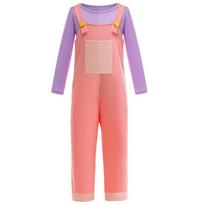 Anime Jax Cosplay Kostiumas Cirko Rožinis Dviejų Dalių Apranga Helovino Šventei Dienos Skaitmeninio Cirkas Tas Pats Stilius Petnešėlės Kelnės XS 110cm pink
