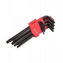 Torx T10-T50 ilgi šešiakampiai raktai su rutuliuku, 9 vnt., Neilsen