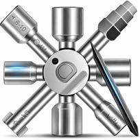 Universalus elektrinių spintų veržliaraktis 10in1