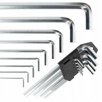 Raktų komplektas Allen 1,5–10 mm, 9 vnt.