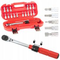 Dinamometrinis raktas 1/4" 2-24 Nm su kalibravimo sertifikatu, komplektas