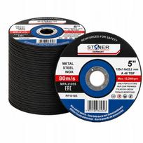 Metalo pjovimo diskas 125x1, nerūdijančio plieno, 50 vnt., Strong