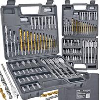 Grąžtų ir antgalių rinkinys MP0608 medžiui, metalui dėkle