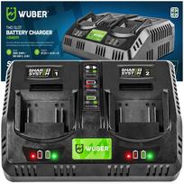 Dviguba akumuliatorių įkroviklis 21.5 V WUBER SHARE+SYSTEM