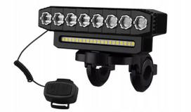 Dviračio signalinis skambutis su 8 LED ir 20 SMD USB lempa