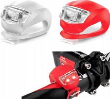 Dviračio LED žibintų rinkinys, priekinis ir galinis, 3 režimai
