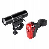 Dviračio žibintų rinkinys priekinis galinis LED AAA Rebel URZ0015
