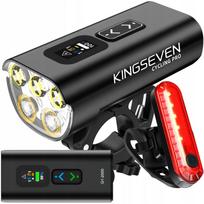 Dviračio LED žibintas priekinis + galinis 2000 lm 10000 mAh