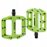 Dviračio platforminiai pedalai RideXC MTB DH, žali