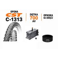 Dviračio padanga CST 700x38C (40-622) C-1313 su 700x35/43C kamera ir apsaugine juosta