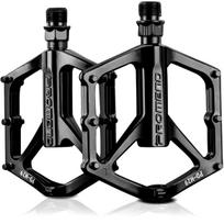Dviračio platforminiai pedalai MTB, aliuminiai, juodi, lengvi